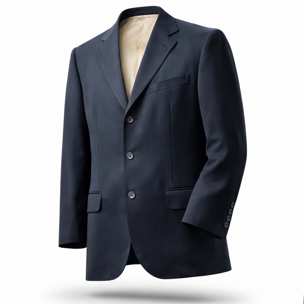 William Kurtz Limited Navy Wool Blazer
